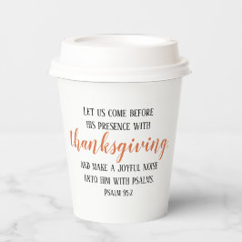 Erntedank Bible Verse Script Pappbecher