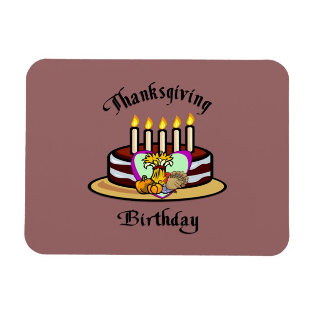 Erntedank Birthday Magnet (Horizontal)