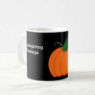 Erntedank Blessings Orange Pumpkin Kaffeetasse