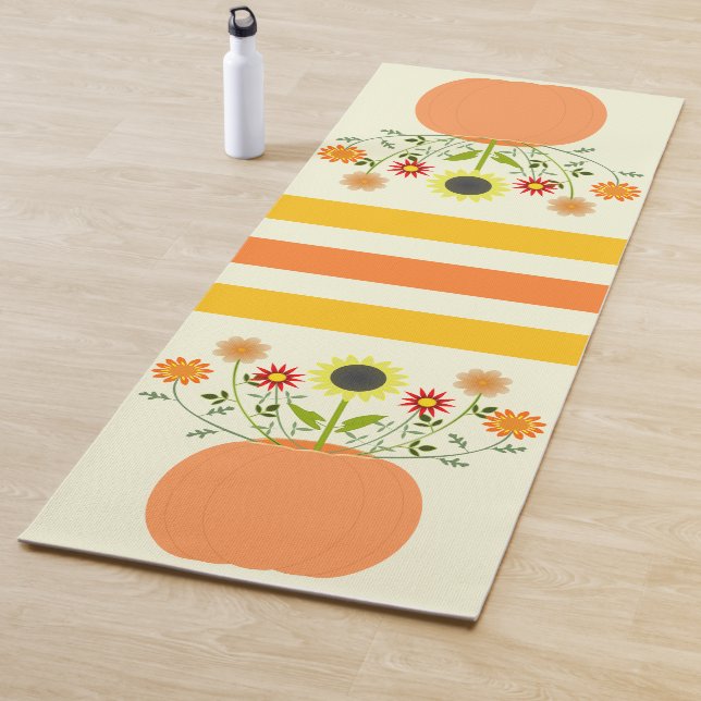 Erntedank Blume in Pumpkin Yogamatte (Beispiel)