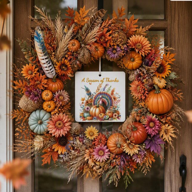 Erntedank Boho Türkei Keepake Keramikornament (Von Creator hochgeladen)