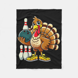 Erntedank Bowling Shirt Damen Männer Funny Türkei Fleecedecke