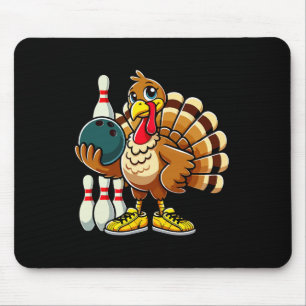 Erntedank Bowling Shirt Damen Männer Funny Türkei Mousepad