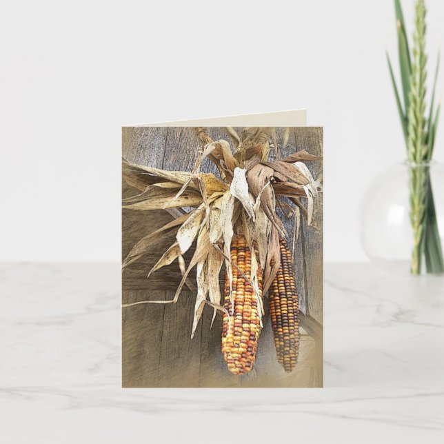 Erntedank Cards Feiertagskarte (Vorderseite)