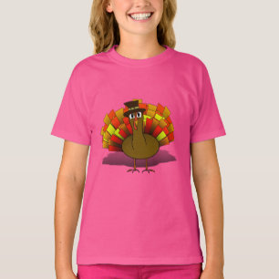 Erntedank Cartoon Türkei Pilgrim T-Shirt
