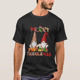 Erntedank Christmas Frory Thanksmas Gnomes T-Shirt