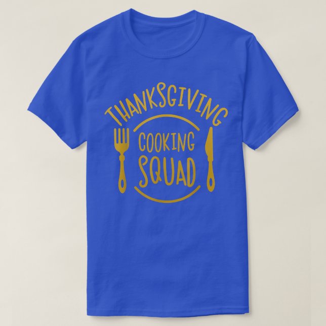 Erntedank Cooking Squad Cooking Team Funny Koch T-Shirt (Design vorne)