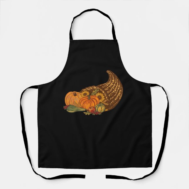 Erntedank Cornucopia Classic T - Shirt Schürze (Vorderseite)