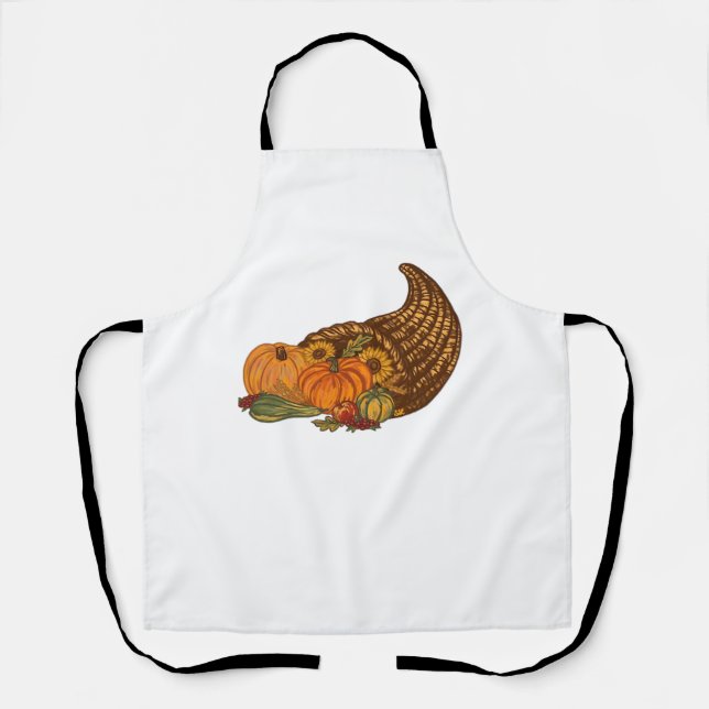 Erntedank Cornucopia Classic T - Shirt Schürze (Vorderseite)
