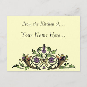 Erntedank cornucopia Custom Recicard Postkarte