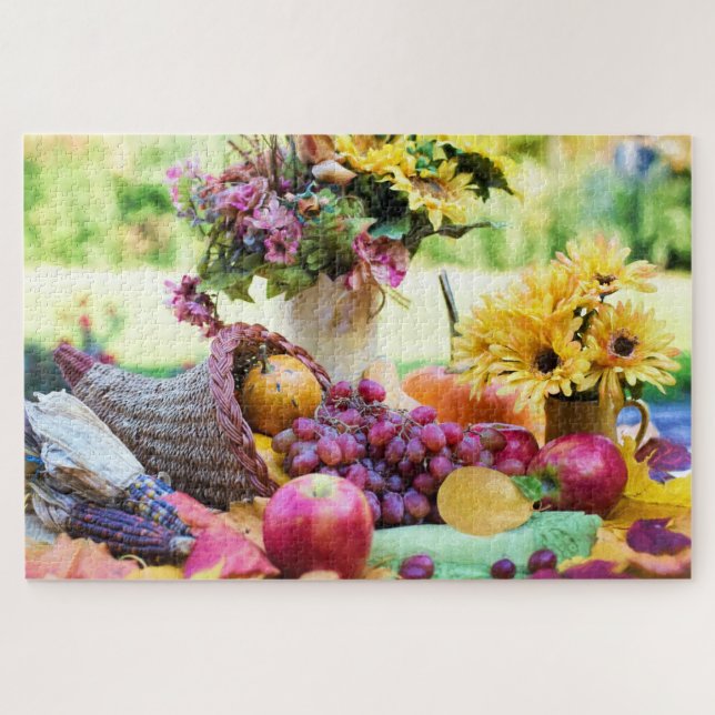 Erntedank Cornucopia Herbstfall (Horizontal)