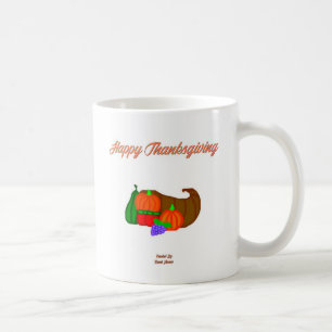 Erntedank Cornucopia Kaffee Tasse