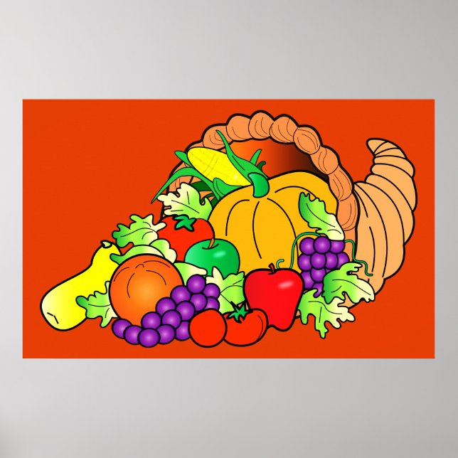 Erntedank Cornucopia! Poster (Vorne)
