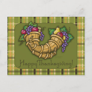 Erntedank Cornucopia Postkarte