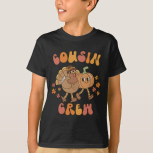 Erntedank Cousin Crew Türkei Pumpkin Dankbarkeit F T-Shirt