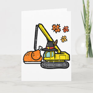 Erntedank Crane Türkei Bau Herbstkugel Karte