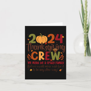 Erntedank Crew 2024 Türkei Fall Familie Matching Karte