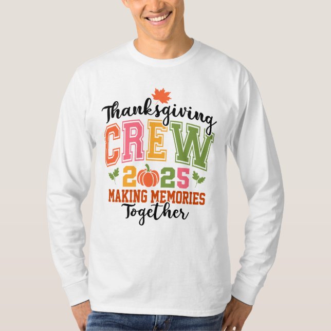 Erntedank Crew 2025 | Türkei & Fall Familie T-Shirt (Vorderseite)