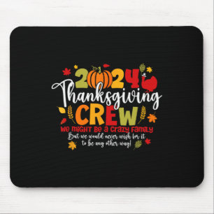Erntedank-Crew Truthahn Familie Erntedankfest Mousepad