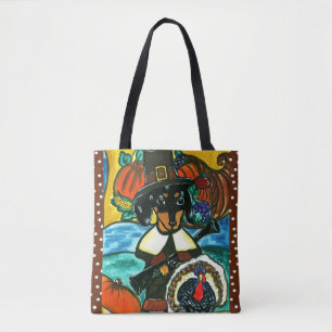 Erntedank Dachshund  Tasche