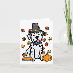 Erntedank Dalmatiner Niedlich Herbst Herbst Hunde Karte