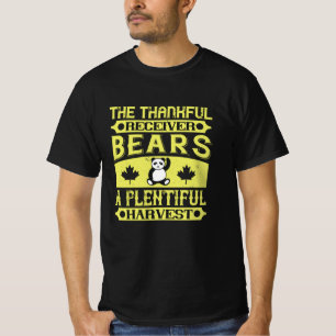 Erntedank - Dankbare Empfängerbären ernten T-Shirt