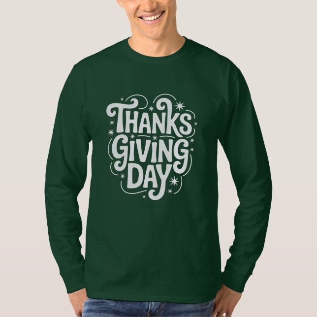 Erntedank Day Celebrate mit Familie und Freunden T-Shirt (Vorderseite)