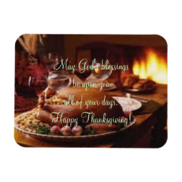 Erntedank Day Dinner Magnet