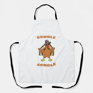 Erntedank Day Gobble Gobble Türkei Trot Funny G Schürze