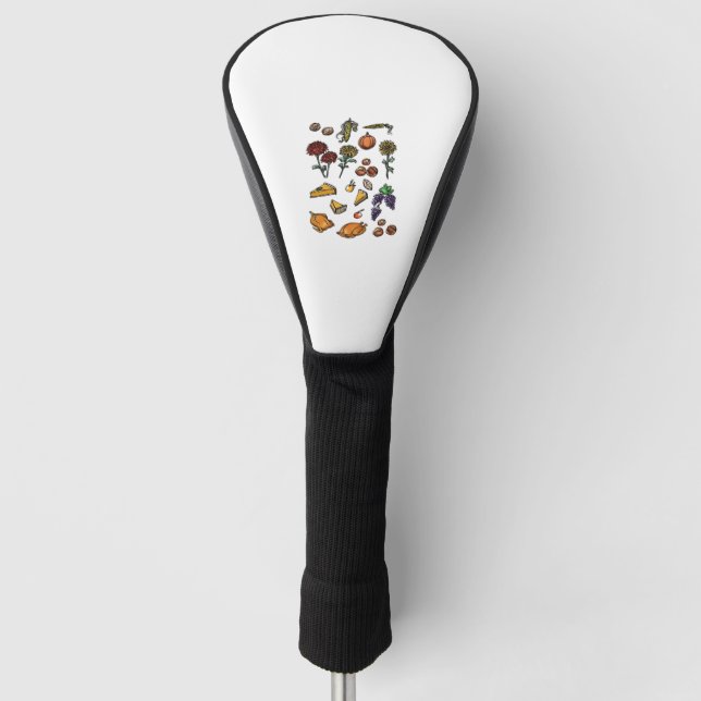 Erntedank Day Herbst Attribute Klassischer T - Shi Golf Headcover (Vorderseite)