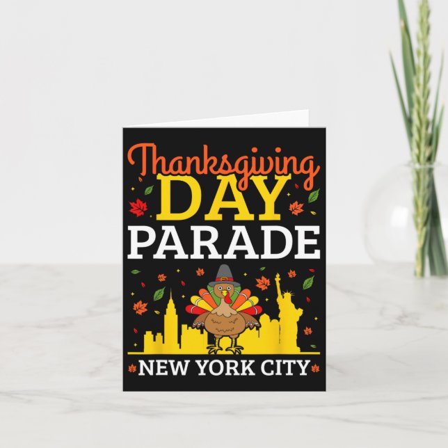 Erntedank Day Parade New York City Karte (Vorderseite)