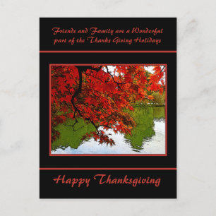 Erntedank Day Post Cards Fall Scene Feiertagspostkarte