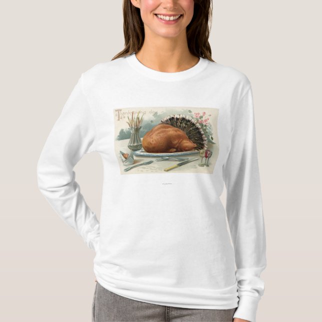 Erntedank DayA Dressed Turkey for dinner T-Shirt (Vorderseite)