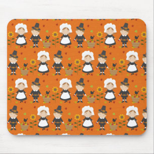 Erntedank Dekoration Herbstfallmuster Mousepad