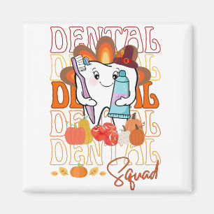 Erntedank Dental Squad festliches Dentalteam Magnet