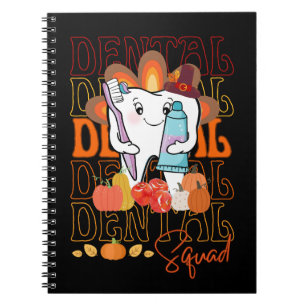 Erntedank Dental Squad festliches Dentalteam Notizblock