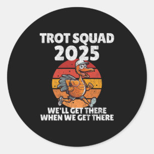 Erntedank, der den TrottSquad der Türkei 2025 leit Runder Aufkleber