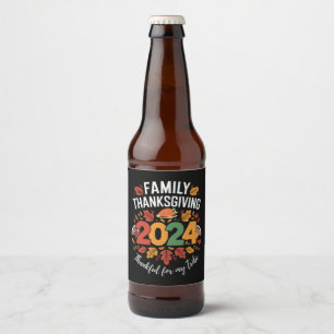 Erntedank der Familie 2024, dankbar für meinen Sta Bierflaschenetikett