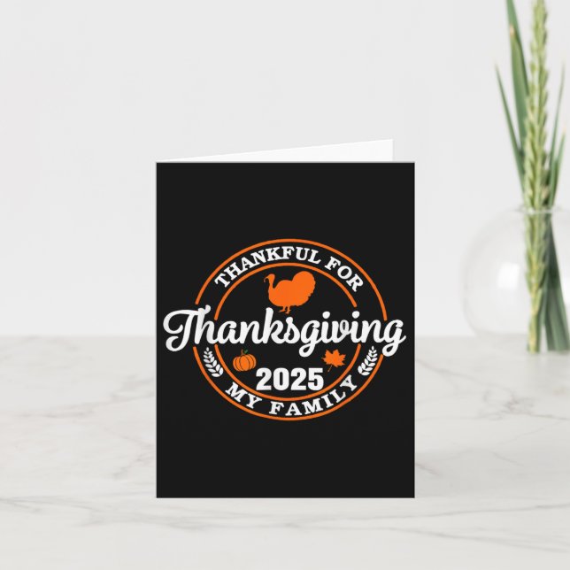 Erntedank der Familie 2025 - Danke für meine Tribe Karte (Vorderseite)