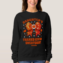 Erntedank der personalisierten Tochter Sweatshirt