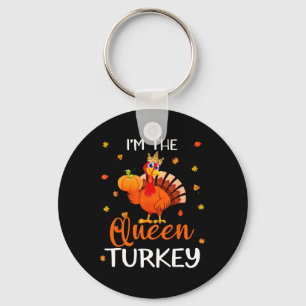 Erntedank der Türkei Königin Türkei Herbst L Schlüsselanhänger