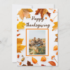 Erntedank des Herbstleaf Feiertagskarte