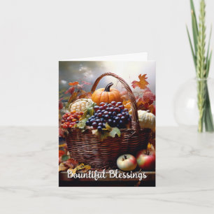 Erntedank des Sonderkorbs Fall Harvest Karte