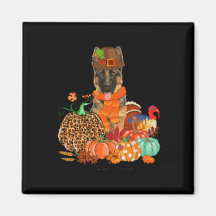 Erntedank Deutscher Schäferhund mit türkischer Her Magnet