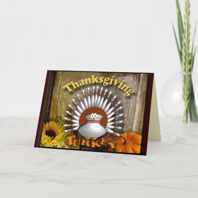 Erntedank die Türkei Feiertagskarte (Vorderseite)