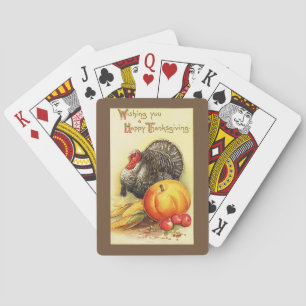 Erntedank die Türkei Spielkarten