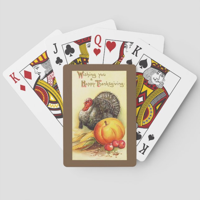 Erntedank die Türkei Spielkarten (Rückseite)