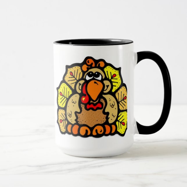 Erntedank die Türkei Tasse (Rechts)