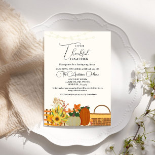 Erntedank Dineer fall Pumpkin Türkei Party Einladung