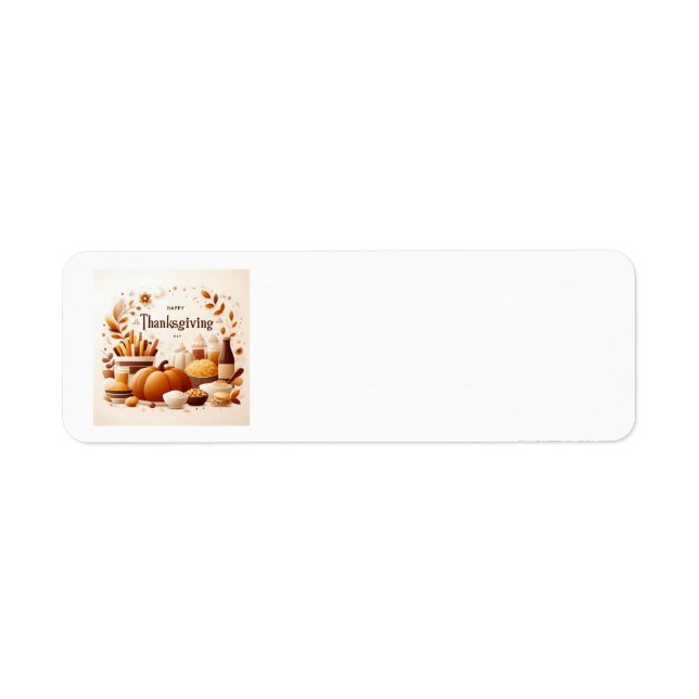 Erntedank Dinner Address Labels (Vorne)